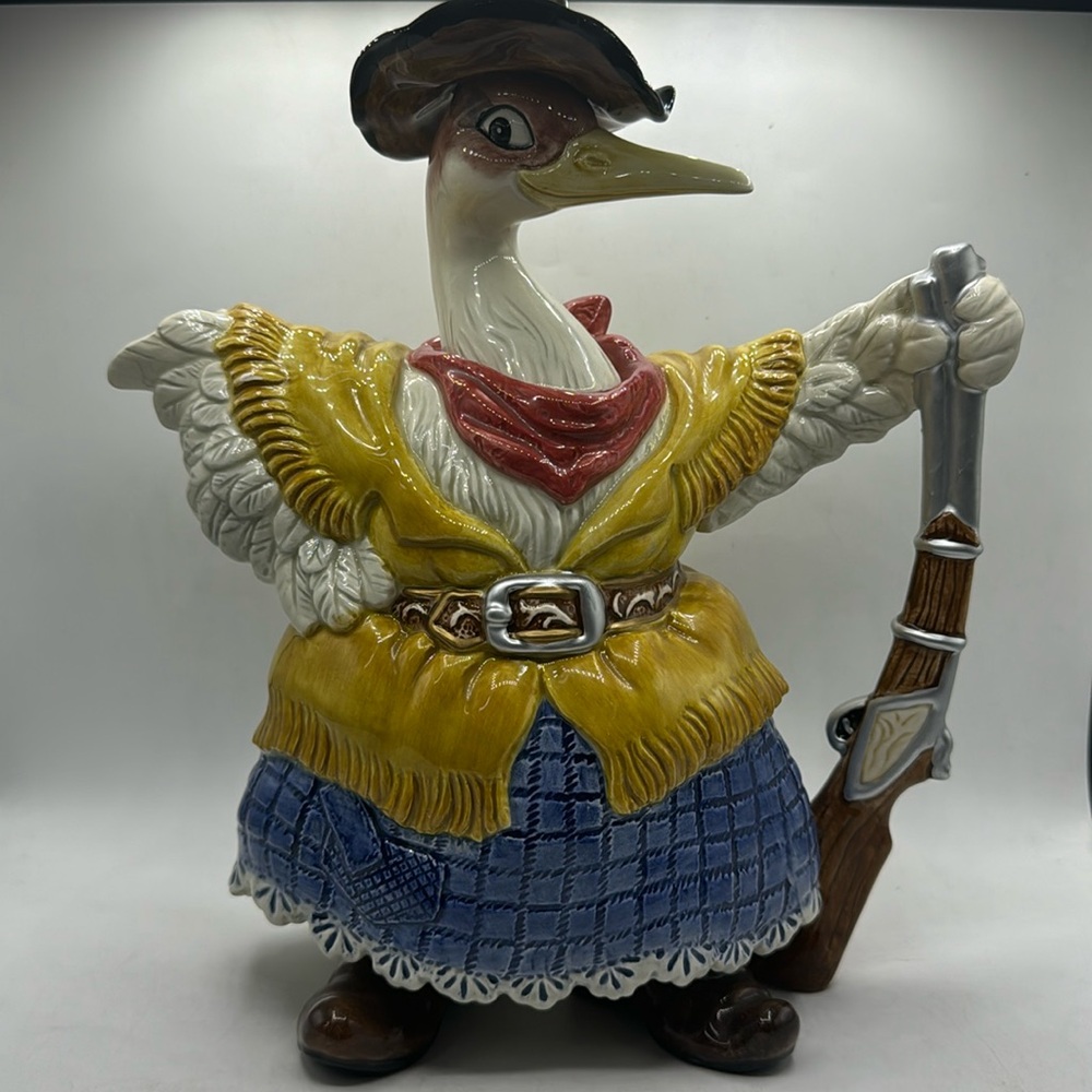 Fitz and Floyd Birdbrains RARE Teapot